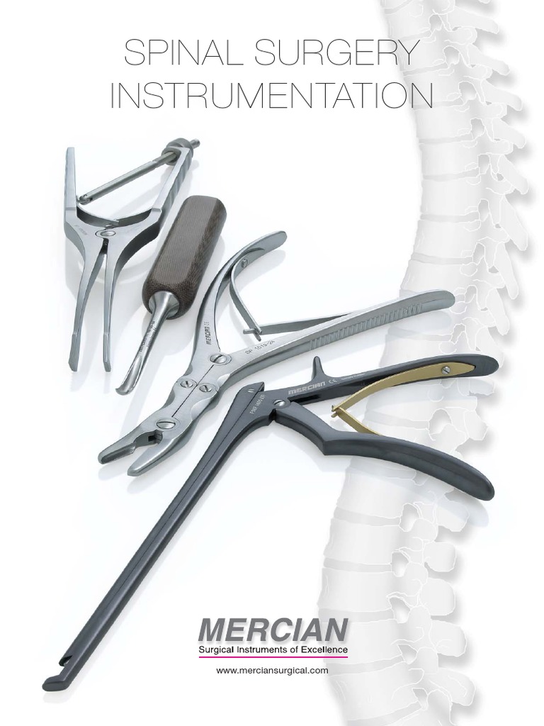 Mercian Spinal Surgery Instruments Catalog | PDF | Surgery