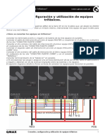 Conexión y configuración de equipos trifásicos QMAX