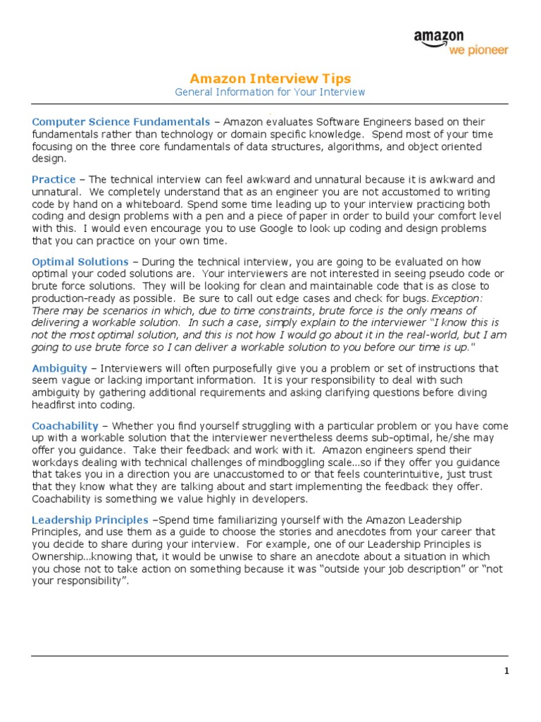 General Interview Tips Pdf Interview Computer Programming