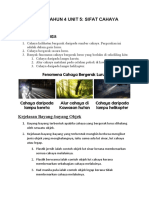 Nota Sains Tahun 4 Unit 5 (Cahaya)