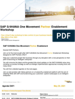 SAP S/4HANA One Movement Enablement Workshop: Partner