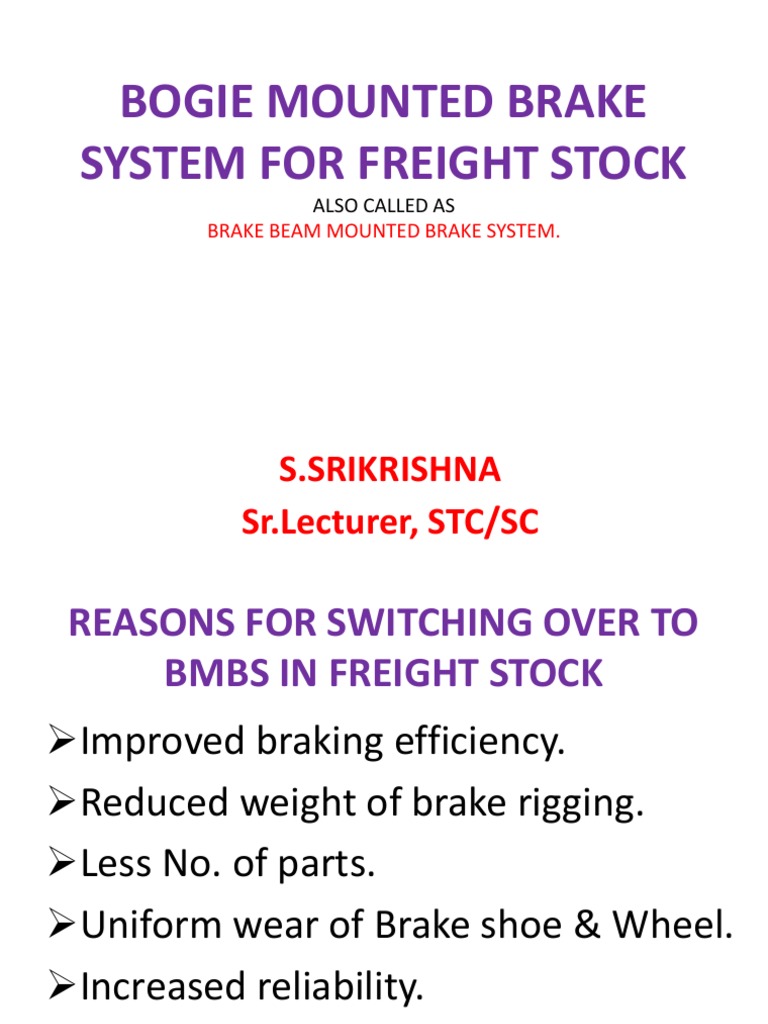 BMBS: Efficient Freight Brake System | PDF | Piston | Brake