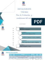 Plan de Evaluacion 2021-2 Metalografia