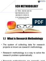 Week 6 - Research Methodology