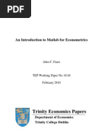 Download An Introduction to Matlab for Econometrics by Alzarani SN51449774 doc pdf