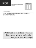 Download Pedoman II - Pedoman Identifikasi Transaksi Keuangan Mencurigakan Bagi Penyedia Jasa Keuangan by Dika Suheri SN51449860 doc pdf