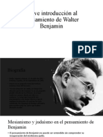 Breve Introducción Al Pensamiento de Walter Benjamin