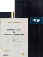 KANT, Immanuel. Fundamentos Da Metafísica Do Costume - 3secção