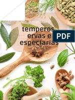 Temperos e ervas: orégano e canela