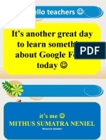 Hello Teachers : It's Another Great Day To Learn Something About Google Form Today