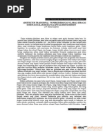 Download ARSITEKTUR TRADISIONAL VS PERKEMBANGAN GLOBAL SEBAGAI DOMINASI BUDAYA KAPITALISME MODEREN-HAMAH SAGRIM-ARSITEKTUR TRADISIONAL JAWA DALAM PERKEMBANGAN SOSIAL BUDAYA MODEREN by Hamah Sagrim SN51450117 doc pdf