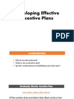 Developing Effective Incentive Plans