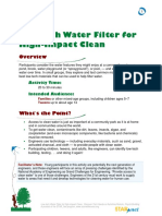 Low-Tech Water Filter For High-Impact Clean: Activity 5