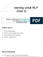 Deep Learning Untuk NLP (Sesi 2)