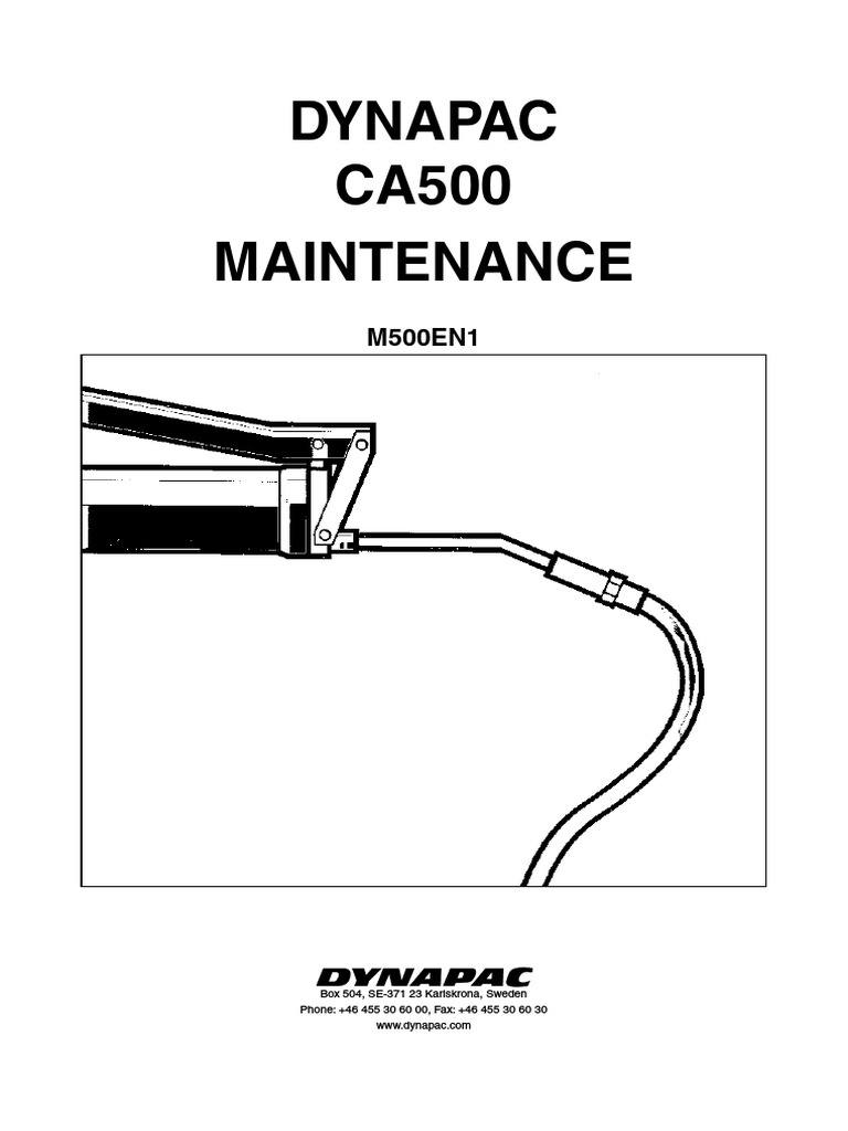 CA500 Gas Vibratory Roller Manual | PDF | Transmission (Mechanics ...