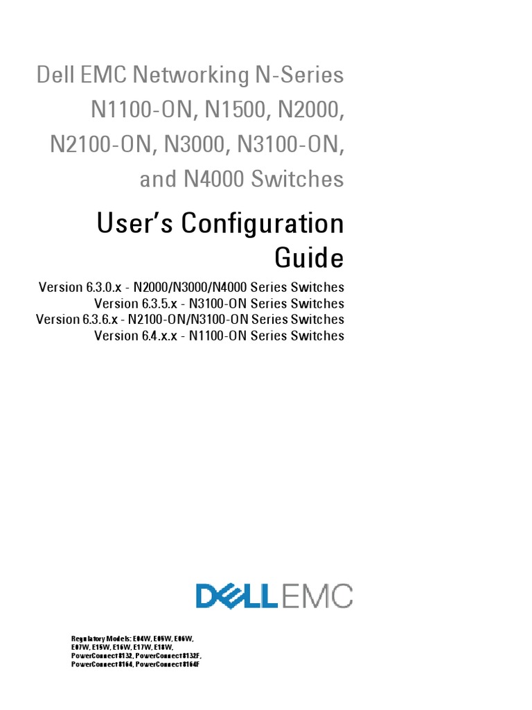 Dell EMC Networking NSeries Configuracion PDF Networking Standards