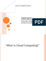 Cloud Computing: Presented by