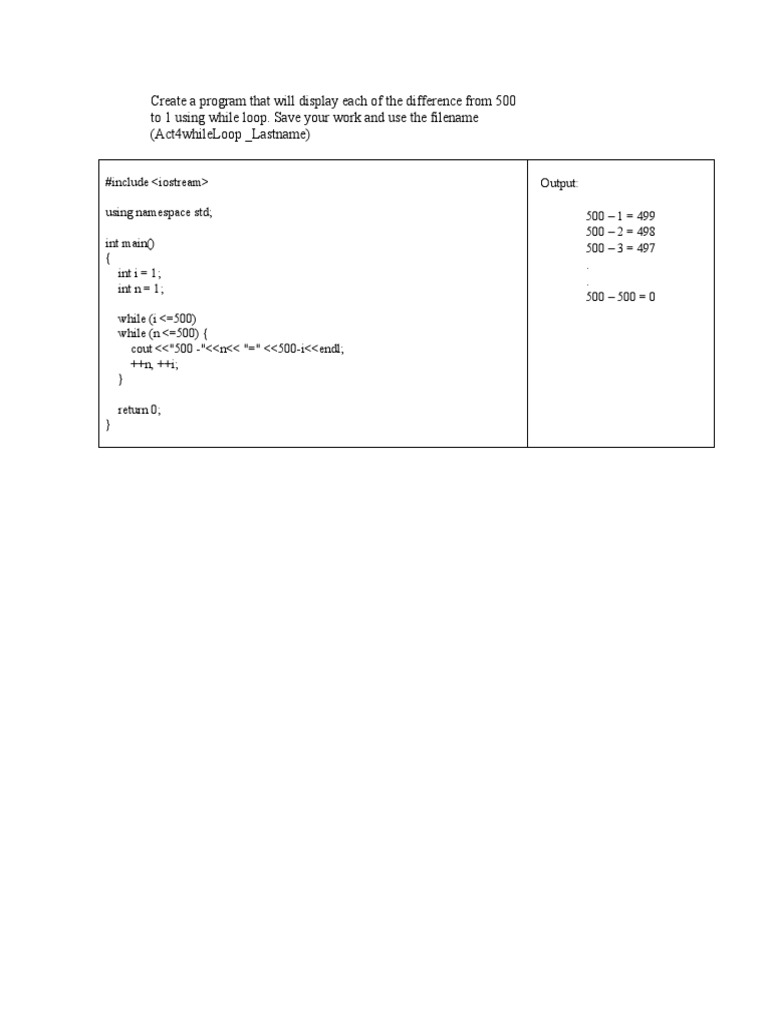Program While Loop | PDF | Computers