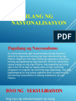Pagsilang NG Nasyonalismo