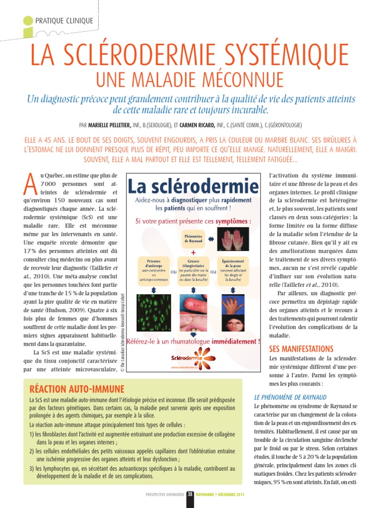 La Sclérodermie Systémique | PDF | Hypertension artérielle | Peau