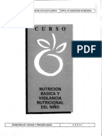 Curso Nutricion Basica y Vigilancia Nutricional Del Niño