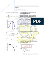 Kinematics of Particles: Learning Content