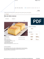 Bolo de Fuba Cremoso