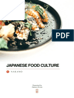 Japanese Food Culture: Presented by Nakano Knives