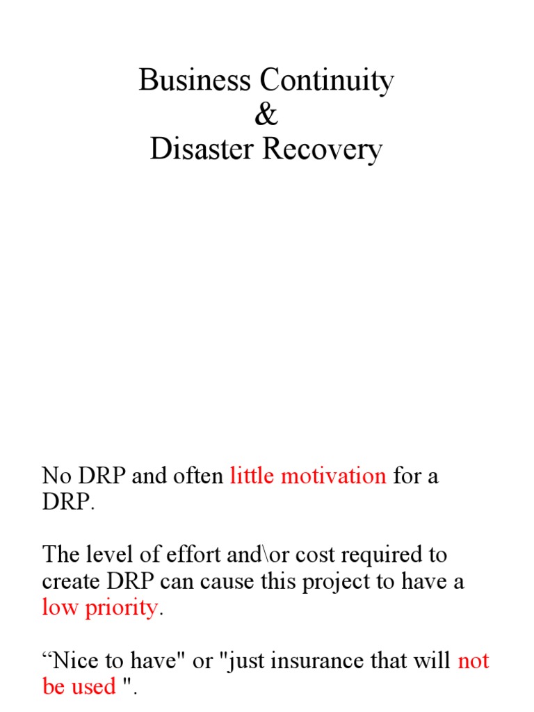 Business Continuity & Disaster Recovery Guide | PDF | Replication ...