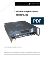 Description and Operating Instructions: Multicharger 1500 12V/100A... 24V/50A