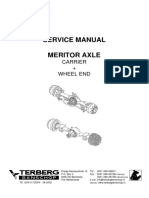 Service Manual Meritor Axle: Carrier + Wheel End