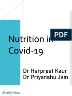 Nutrition in Covid-19: DR Harpreet Kaur DR Priyanshu Jain