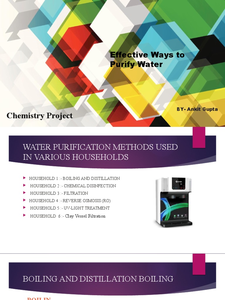 Effective Ways To Purify Water PDF Water Purification Boiling