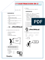 Ejercicios de Adición y Sustracción DIEGO