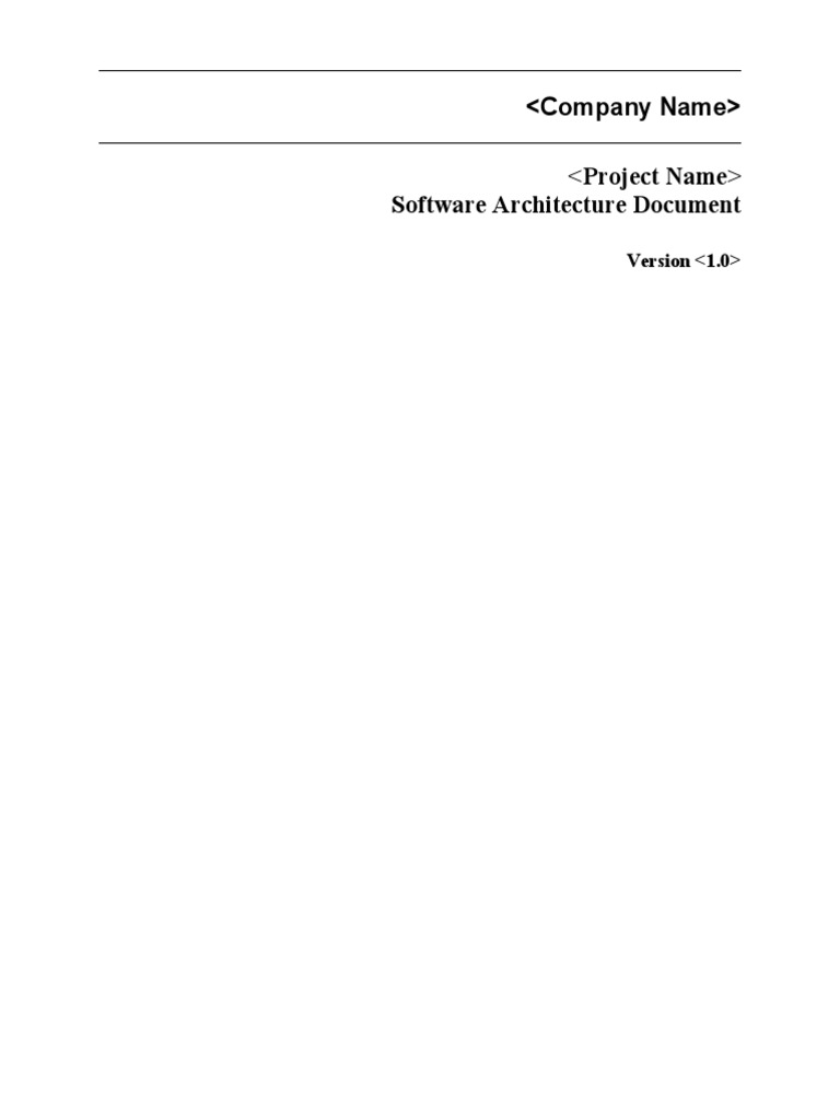 Software Architecture Document | PDF