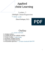 Applied Machine Learning: Multiple Linear Regression