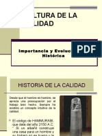 1. Cultura de Calidad Evolucion Historica