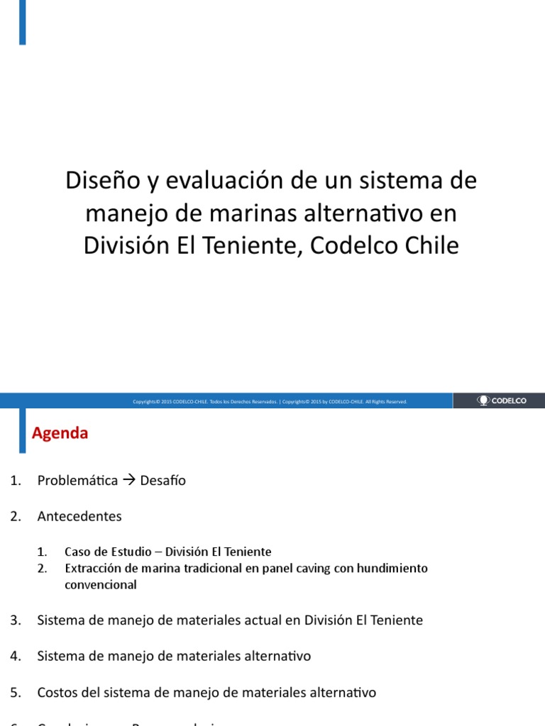 Presentación Ignacio Alvarado PDF Derechos de autor Minería