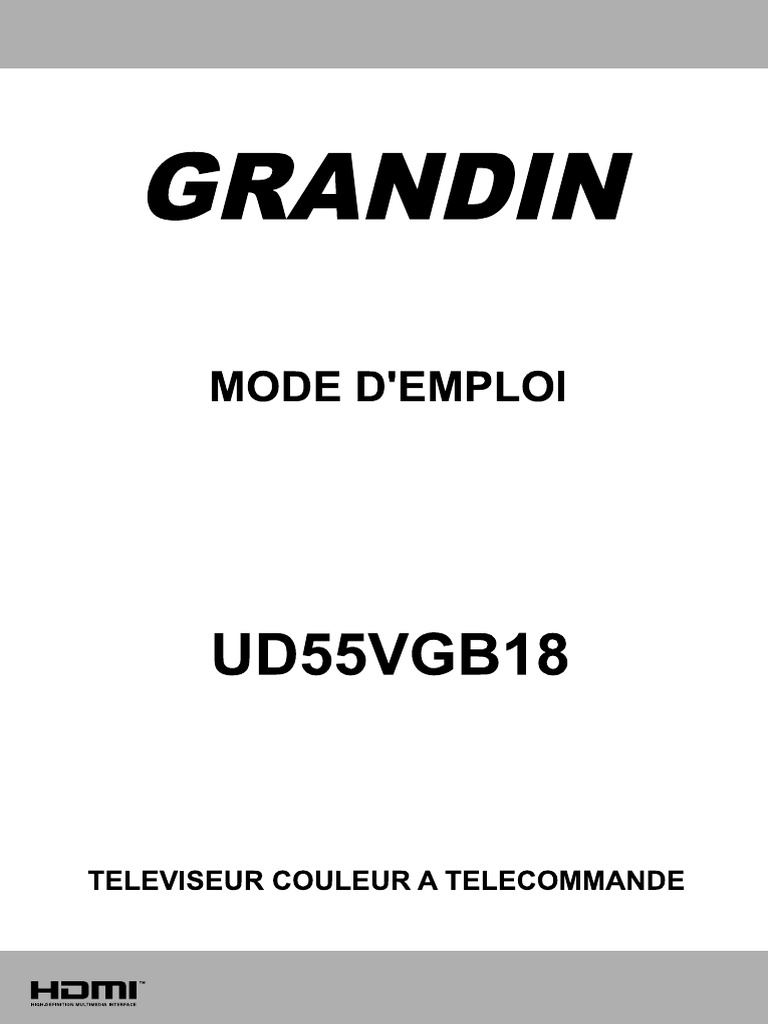 Problème Tv Grandin Initialisation En Cours Ld32c17 Grandin UD55VGB18 LCD Television | PDF | USB | HDMI