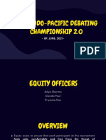 ADTI Indo-Pacific Debating Championship Equity Briefing