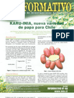 KARU - INIA, Nueva Variedad de Papa para Chile (Boletín Informativo)