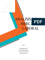 Análisis del mercado laboral de 4 departamentos