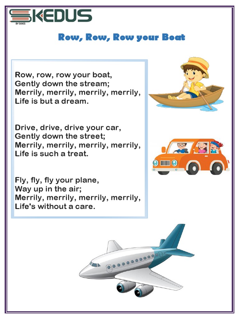 Row, Row, Row Your Boat Variations | PDF