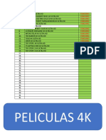 Seleccion de Peliculas 4K Ultra HD