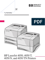 HP Laserjet 4050n Quick Reference Guide