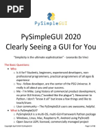 Pysimplegui 2020 Clearly Seeing A Gui For You: The Basic Questions: Who