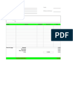 Planilla de Excel Para Facturacion