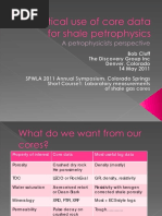 Practical Use of Core Data For Shale Petrophysics