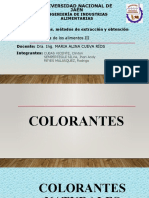 Extracción de Colorantes