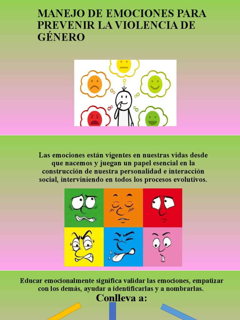 Manejo de Emociones para Prevenir La Violencia de Genero | PDF | Las ...